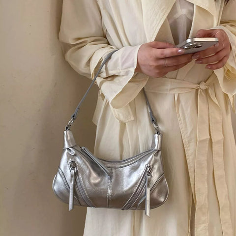Zipper Shoulder Bag