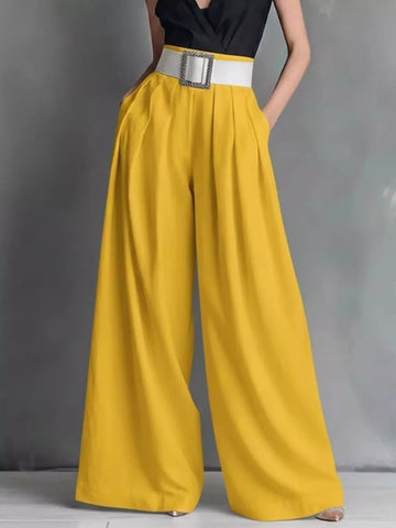 High-Waisted Wide-Leg Pants