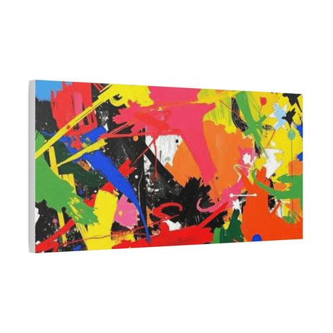 Abstract Art Matte Stretched Canvas — Modern Wall Decor