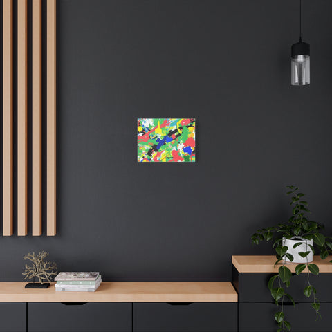 Abstract Color Splash Canvas Print — Vibrant Modern Wall Art