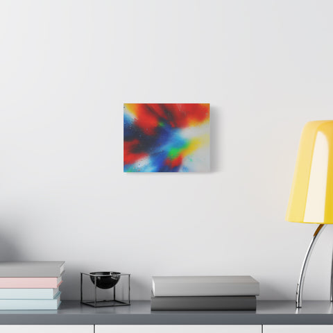 Abstract Color Burst Canvas Print — Vibrant Stretched Matte Wall Art