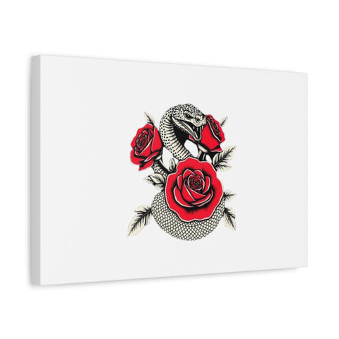 Matte Stretched Canvas - Snake Wall Art