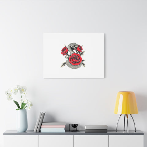 Matte Stretched Canvas - Snake Wall Art