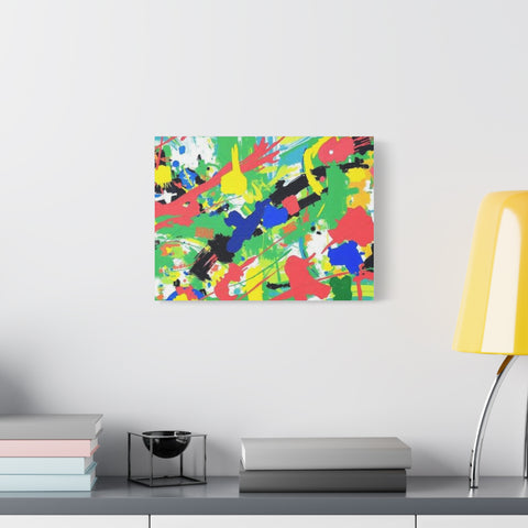 Abstract Color Splash Canvas Print — Vibrant Modern Wall Art