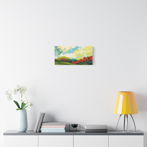 Abstract Colorful Landscape Canvas