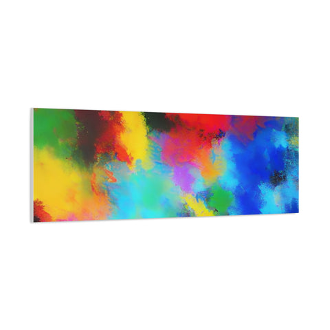 Abstract Color Burst Canvas Print — Vibrant Stretched Matte Wall Art