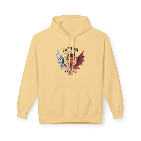 Hoodie - Sweet But Psycho Angel & Devil Graphic Pullover