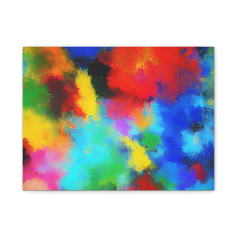 Abstract Color Burst Canvas Print — Vibrant Stretched Matte Wall Art