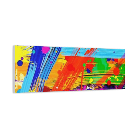 Abstract Color Splash Canvas Print — Vibrant Modern Wall Art