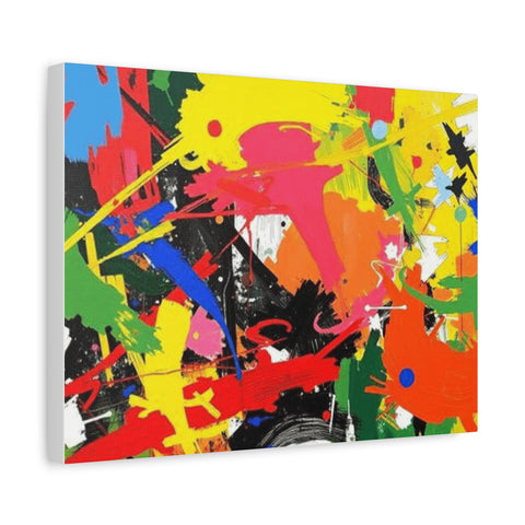 Abstract Art Matte Stretched Canvas — Modern Wall Decor