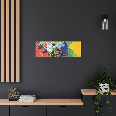 Abstract Color Splash Matte Canvas — Stretched Wall Art