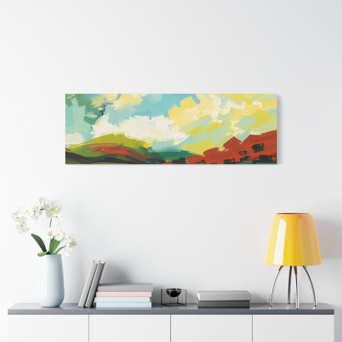 Abstract Colorful Landscape Canvas