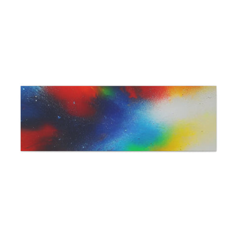 Abstract Color Burst Canvas Print — Vibrant Stretched Matte Wall Art