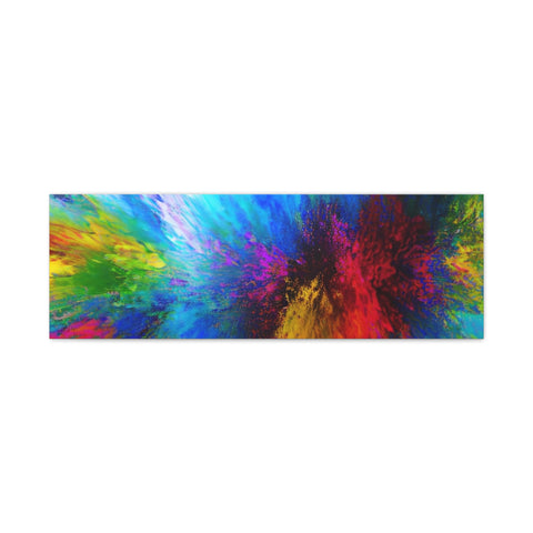 Abstract Color Explosion Matte Canvas Print