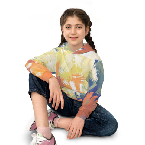 Kids Abstract Brushstroke Hoodie