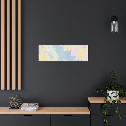 Pastel Abstract Brushstroke Canvas Wall Art