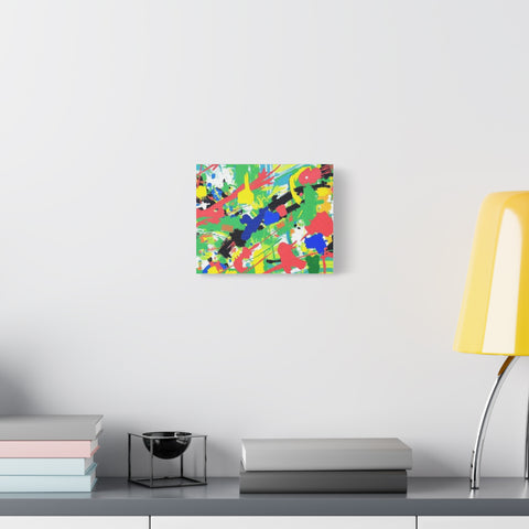 Abstract Color Splash Canvas Print — Vibrant Modern Wall Art