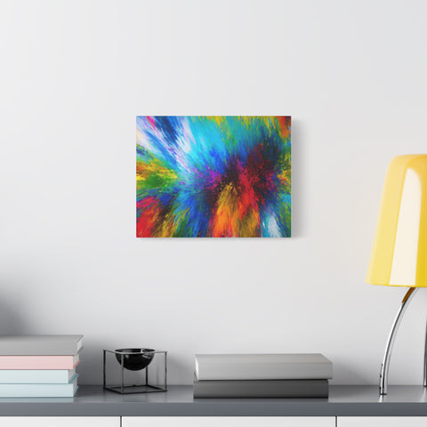 Abstract Color Explosion Matte Canvas Print