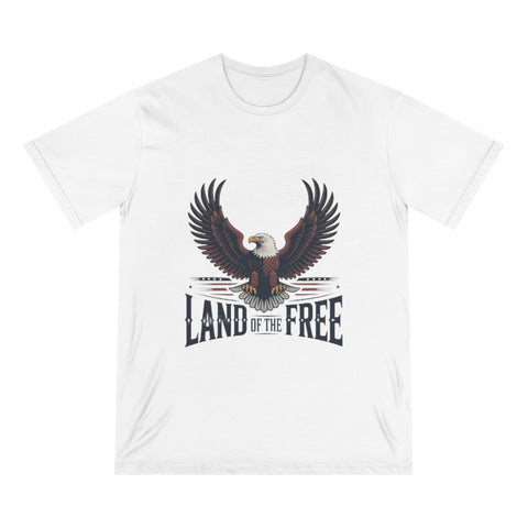Land of the Free Eagle T-Shirt — Patriotic American Bald Eagle Tee for 4th of July