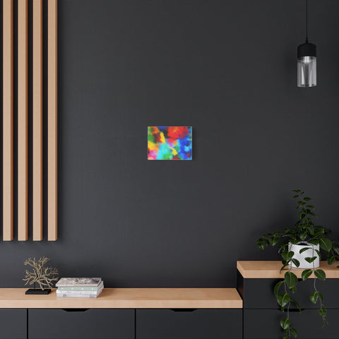 Abstract Color Burst Canvas Print — Vibrant Stretched Matte Wall Art