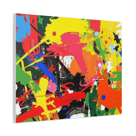Abstract Art Matte Stretched Canvas — Modern Wall Decor