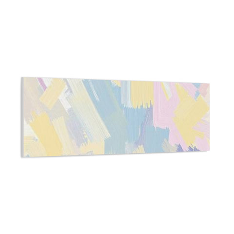 Pastel Abstract Brushstroke Canvas Wall Art