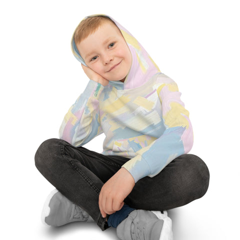 Pastel Brushstroke Kids Hoodie