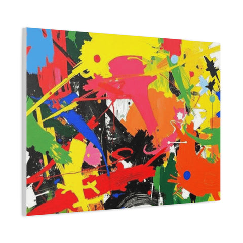 Abstract Art Matte Stretched Canvas — Modern Wall Decor