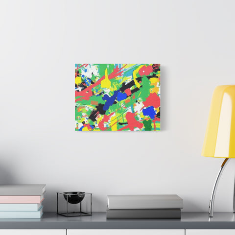 Abstract Color Splash Canvas Print — Vibrant Modern Wall Art