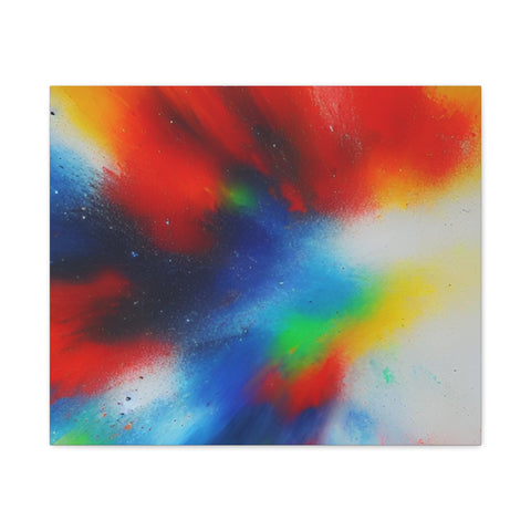 Abstract Color Burst Canvas Print — Vibrant Stretched Matte Wall Art