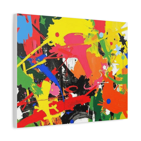 Abstract Art Matte Stretched Canvas — Modern Wall Decor