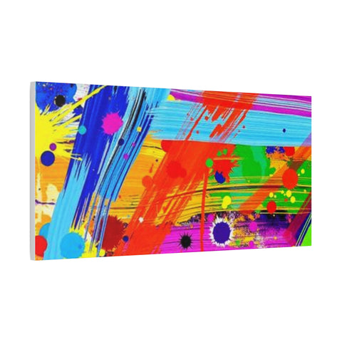 Abstract Color Splash Canvas Print — Vibrant Modern Wall Art