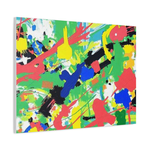 Abstract Color Splash Canvas Print — Vibrant Modern Wall Art