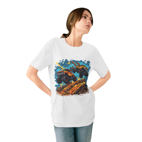 Monster Truck Jump T-Shirt — Off‑Road Stunt Graphic Tee for Kids & Fans