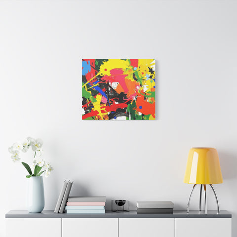 Abstract Art Matte Stretched Canvas — Modern Wall Decor