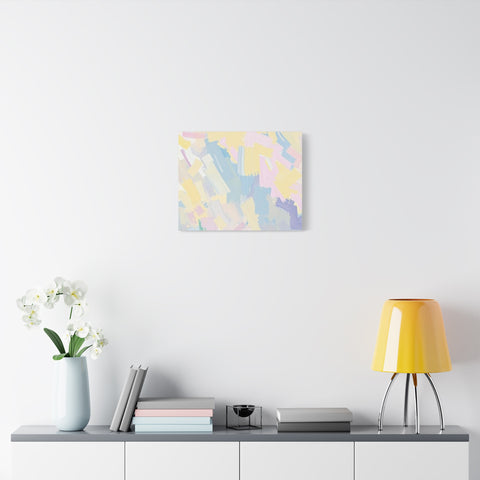Pastel Abstract Brushstroke Canvas Wall Art
