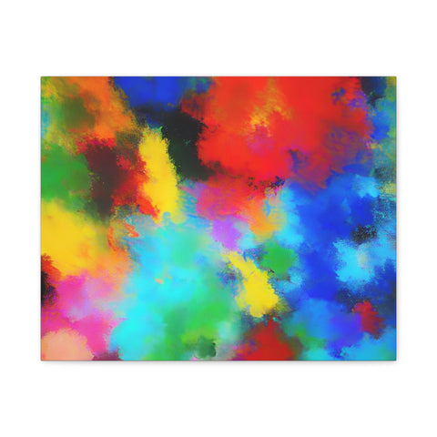 Abstract Color Burst Canvas Print — Vibrant Stretched Matte Wall Art