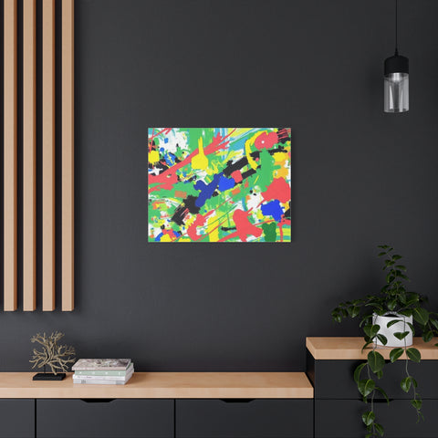 Abstract Color Splash Canvas Print — Vibrant Modern Wall Art
