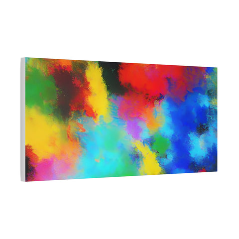 Abstract Color Burst Canvas Print — Vibrant Stretched Matte Wall Art