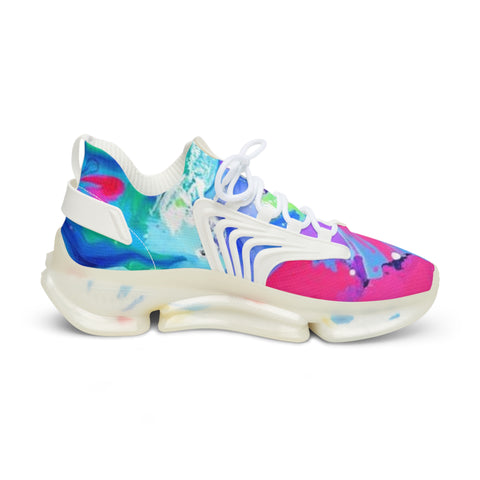 Colorful Tie-Dye Mesh Sneakers — Men's Athletic Casual Shoes