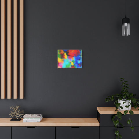 Abstract Color Burst Canvas Print — Vibrant Stretched Matte Wall Art