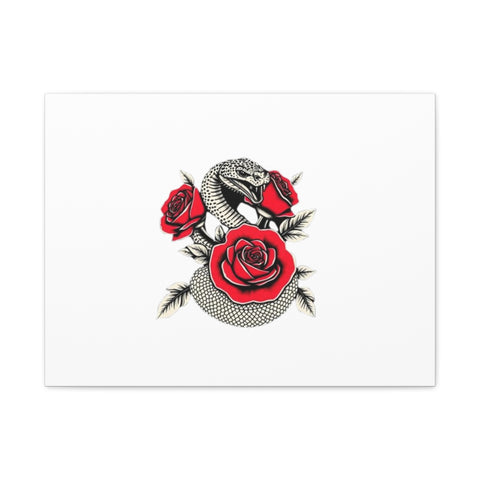 Matte Stretched Canvas - Snake Wall Art