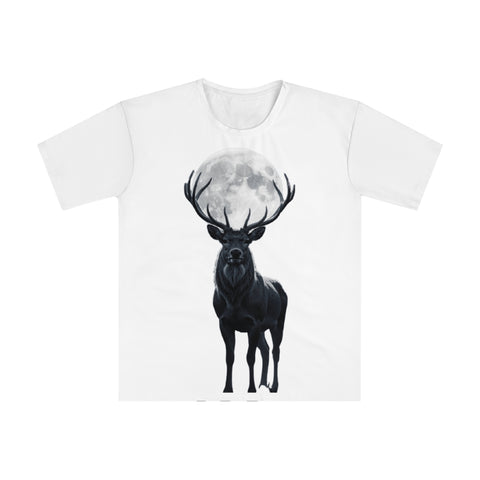 Men's T‑Shirt — Moon Stag Graphic Tee
