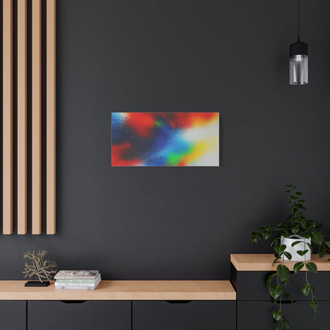 Abstract Color Burst Canvas Print — Vibrant Stretched Matte Wall Art