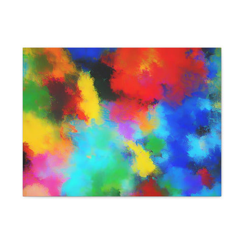 Abstract Color Burst Canvas Print — Vibrant Stretched Matte Wall Art