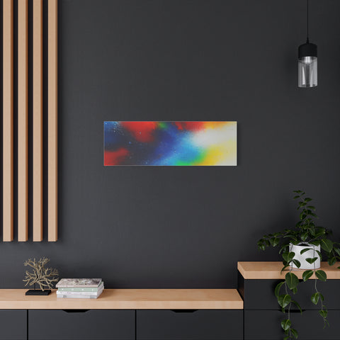 Abstract Color Burst Canvas Print — Vibrant Stretched Matte Wall Art