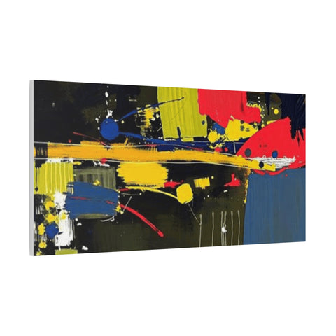 Abstract Color Splash Matte Canvas Print — Modern Stretched Wall Art