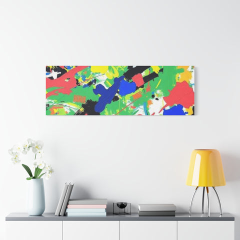 Abstract Color Splash Canvas Print — Vibrant Modern Wall Art