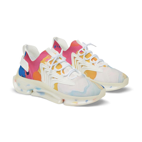 Men's Mesh Sneakers — Colorful Marble Athletic Shoes
