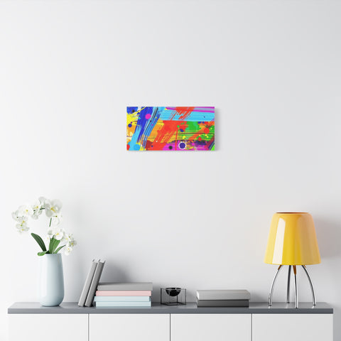 Abstract Color Splash Canvas Print — Vibrant Modern Wall Art